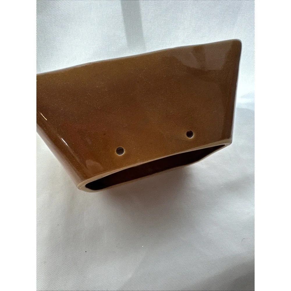Over And Back‎ Pottery Bunny Rabbit Mold Brown Yellow Ware Bakeware Easter